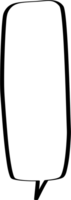 nero e bianca colore discorso bolla Palloncino, icona etichetta promemoria parola chiave progettista testo scatola striscione, piatto png trasparente elemento design