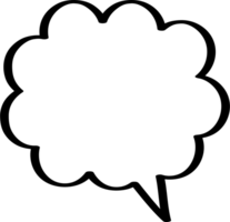 Black and white color speech bubble balloon, icon sticker memo keyword planner text box banner, flat png transparent element design