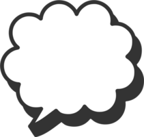 3d discours bulle ballon icône autocollant note mot-clé planificateur texte boîte bannière, plat png transparent élément conception