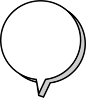 3d white color speech bubble balloon icon sticker memo keyword planner text box banner, flat png transparent element design