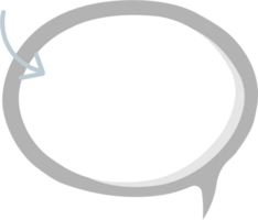 speech bubble balloon icon sticker memo keyword planner text box banner, flat png transparent element design