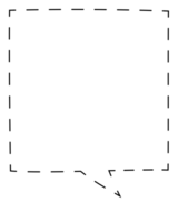 stippel lijn zwart en wit kleur toespraak bubbel ballon, icoon sticker memo trefwoord ontwerper tekst doos banier, vlak PNG transparant element ontwerp