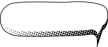 negro y blanco popular Arte polca puntos trama de semitonos habla burbuja globo icono pegatina memorándum palabra clave planificador texto caja bandera, plano png transparente elemento diseño