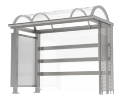 autobús estación aislado en antecedentes. 3d representación - ilustración png