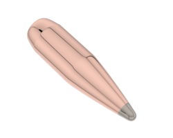 Bullet isolated on background. 3d rendering - illustration png