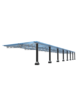 buss station isolerat på bakgrund. 3d tolkning - illustration png