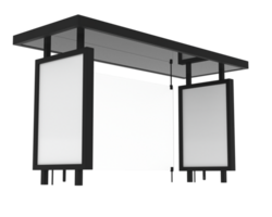 autobús estación aislado en antecedentes. 3d representación - ilustración png