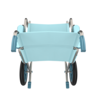 ospedale sedia a rotelle isolato su sfondo. 3d interpretazione - illustrazione png