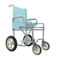 ospedale sedia a rotelle isolato su sfondo. 3d interpretazione - illustrazione png