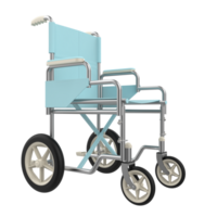 Hospital wheelchair isolated on background. 3d rendering - illustration png