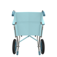 Hospital wheelchair isolated on background. 3d rendering - illustration png