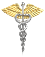 Medicine symbol isolated on background. 3d rendering - illustration png