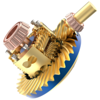 transmissie tand wielen geïsoleerd Aan achtergrond. 3d renderen - illustratie png