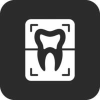 Tooth Xray Vector Icon