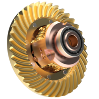 Transmission cog wheels isolated on background. 3d rendering - illustration png