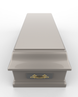 Closed coffin isolated on background. 3d rendering - illustration png