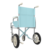 Hospital wheelchair isolated on background. 3d rendering - illustration png