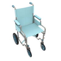 Hospital wheelchair isolated on background. 3d rendering - illustration png