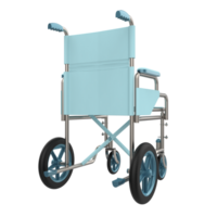Hospital wheelchair isolated on background. 3d rendering - illustration png
