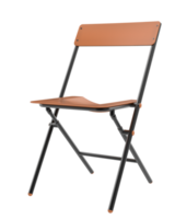 Folding chair isolated on background. 3d rendering - illustration png