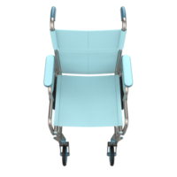 Hospital wheelchair isolated on background. 3d rendering - illustration png