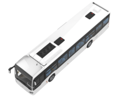 stad buss isolerat på bakgrund. 3d tolkning - illustration png