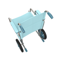 Hospital wheelchair isolated on background. 3d rendering - illustration png