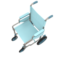 Hospital wheelchair isolated on background. 3d rendering - illustration png