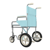 Hospital wheelchair isolated on background. 3d rendering - illustration png