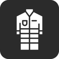 Firefighter Jacket Vector Icon