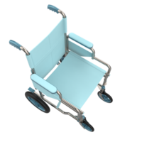 Hospital wheelchair isolated on background. 3d rendering - illustration png