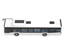 City bus isolated on background. 3d rendering - illustration png