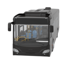 City bus isolated on background. 3d rendering - illustration png