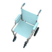 Hospital wheelchair isolated on background. 3d rendering - illustration png