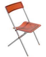 plegable silla aislado en antecedentes. 3d representación - ilustración png