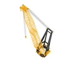 Construction crane isolated on background. 3d rendering - illustration png