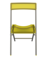 vouwen stoel geïsoleerd Aan achtergrond. 3d renderen - illustratie png