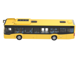 City bus isolated on background. 3d rendering - illustration png