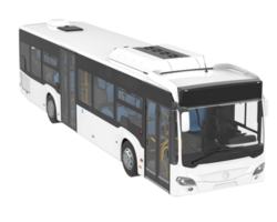 City bus isolated on background. 3d rendering - illustration png