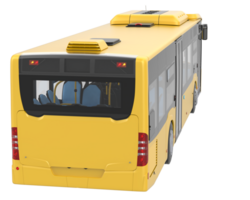 stad buss isolerat på bakgrund. 3d tolkning - illustration png