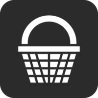 icono de vector de cesta de compras