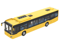 stad buss isolerat på bakgrund. 3d tolkning - illustration png