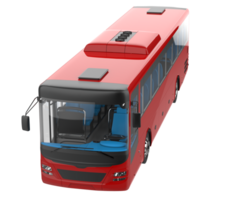 stad buss isolerat på bakgrund. 3d tolkning - illustration png