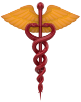 Medicine symbol isolated on background. 3d rendering - illustration png