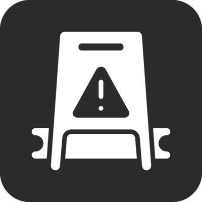 Wet Floor Vector Icon