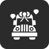 Wedding Car Vector Icon