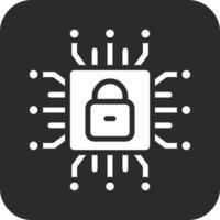 icono de vector de seguridad cibernética