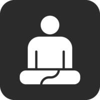 icono de vector de meditación