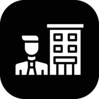 hotel administración vector icono