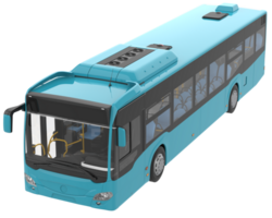 City bus isolated on background. 3d rendering - illustration png